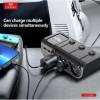 EARLDOM Разклонител за запалка ES-CS4, 3 запалки, 2 ТИП-C PD изхода и 3*USB ИЗХОДА, с кабел, черен