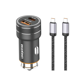 LINK✮STAR CC48 48W Бързо зарядно PD30W + QC18W Type-C към Type-C