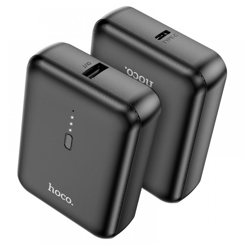 HOCO J96 мини Външна батерия 5,000mAh 1XUSB-C 81*62*25 - Черен