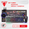 JEDEL Комбо 3 в 1 CP-02 светеща RGB клавиатура с мишка, слушалки