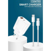 WUW C204 PD20W+QC18W Адаптер с изх. USB-C+USB-A