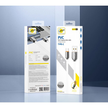 L✮Star LS-21 PD Кабел за Телефон 25W Fast USB към Type-C - Бял