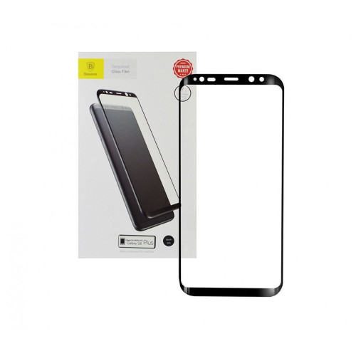 Цялостен 5D стъклен протектор Baseus за Samsung S8 Plus / S9 Plus - Златист
