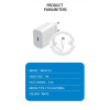 WUW T53 220V Комплект зарядно 2.4A USB-C към Lightning