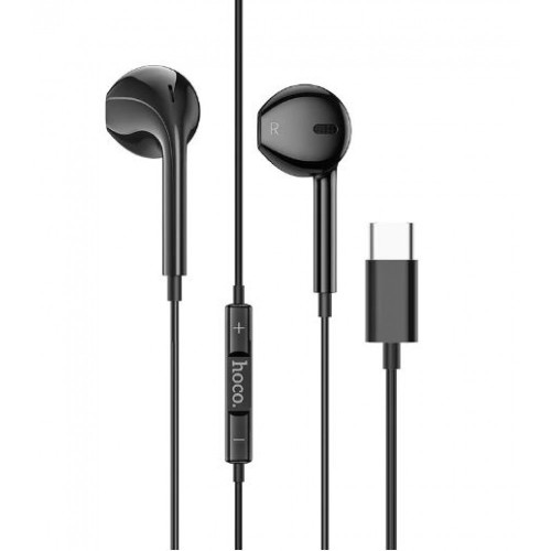 HOCO M101 USB-C/Type-C интерфейс Crystal Joy Слушалки Earpods (Черен)