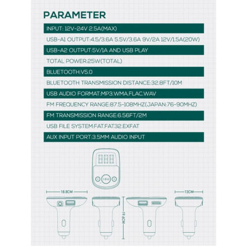 LDNIO Трансмитер и зарядно PD25 WC706Q QC3.0+PD20W - USB към Type-C LDNIO Трансмитер и зарядно PD25 WC706Q QC3.0+PD20W - USB към Type-C