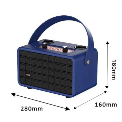 M2313 Безжична караоке тонколона (Черен) Authentics S2313 с 2 микрофона – 2x15W, Bluetooth