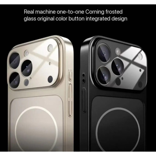 Magsafe кейс твърд гръб и TPU рамка TP-90 за iPhone 17 Pro Max - Черен