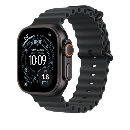 Каишка Ocean Band BN-13 Apple Watch iWatch 45/46/49mm - Черен