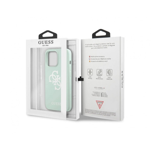 4376 Калъф Guess iPhone 13 Pro Силиконов - Мента