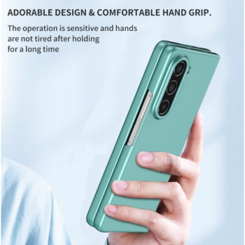 Z16 PVC case за Samsung Z Fold 7 от 2 части - Бебешко Розово