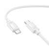 HOCO кабел X122 60W Type-C към Type-C (1M) - Бял HOCO кабел X122 60W Type-C към Type-C (1M) - Бял