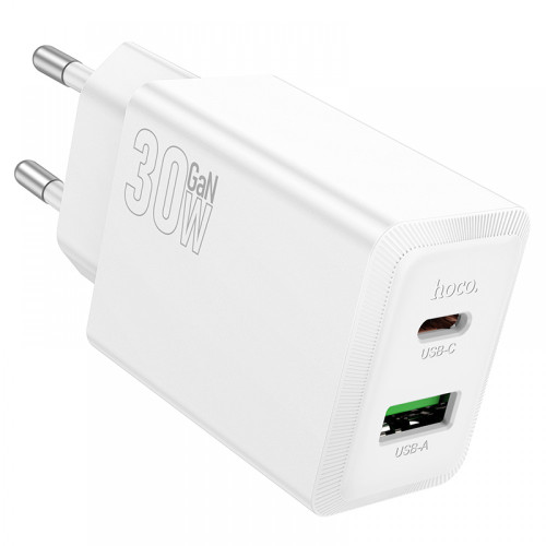 HOCO Адаптер N71 PD30W+QC3.0 - Бял