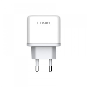 45W LDNIO A2526C С 2 изх. USB+USB-C с кабел USB-C към USB-C