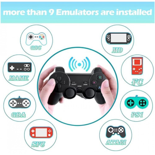 Безжичен контролер M8 Gamepad Retro Game Stick - 2.4G. Вградена в 10000+ игри 4K HDMI изход, 32GB
