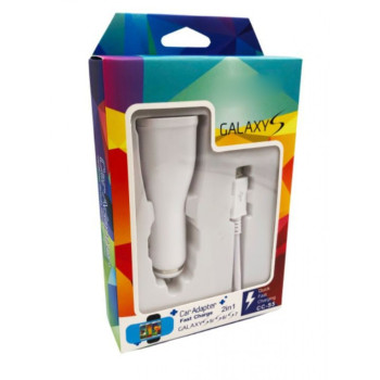 Зарядно за кола OR S4 за Samsung Зарядно 2в1 Микро USB
