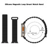 Магнитна каишка BN-10 Apple Watch iWatch 42/44/45/49mm - Винен /Сив отвътре