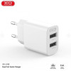 XO Зарядно устройство XO Wall charger L109 2x USB-A, cable USB Type-C, 2.4A (white