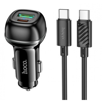 HOCO Z58A Зарядно за кола USB+USB-C PD20W + QC3.0 38W - USB към Type-C