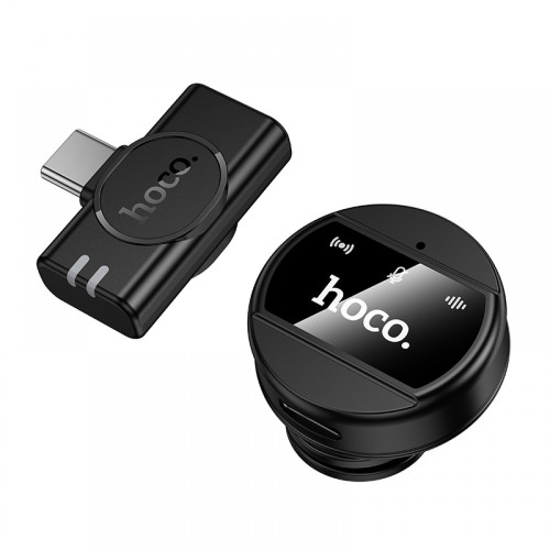 HOCO L21 (TypeC) безжичен микрофон за смартфони за YouTube Insta Videos Запис на глас|Plug and Play