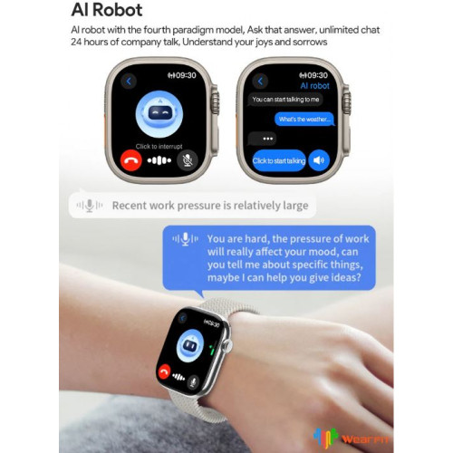 Всичко в 1 /// HK10 Pro Max (Silver) Smartwatch Смарт Чаовник 46mm – 2.02" AMOLED дисплей