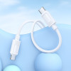 HOCO кабел X122 60W Type-C към Lightning (1M) - Бял HOCO кабел X122 60W Type-C към Lightning (1M) - Бял