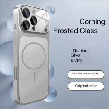 Magsafe кейс твърд гръб и TPU рамка TP-90 за iPhone 16 Pro - Сив
