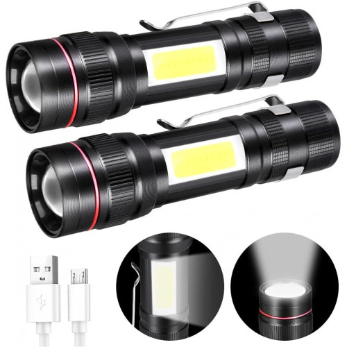 Фенер 520 LED диод + COB светлина