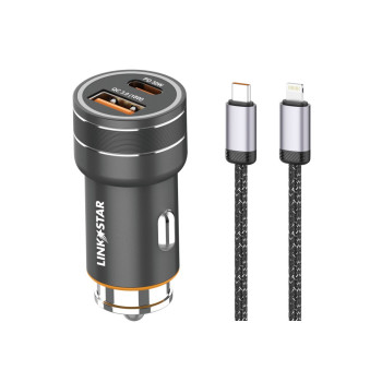 LINK✮STAR CC48 48W Бързо зарядно PD30W + QC18W Type-C към Lightning