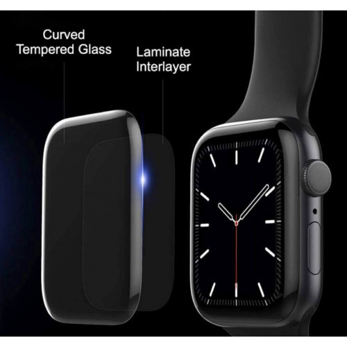 3D UV Закалено стъкло за Apple Watch 41mm (прозрачно)