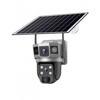 IP Солaрна Камера HY-DS022 SIM 6MP 1080P ( APP:V380PRO ) HD 360 градуса с микрофон и високоговорител и LED светлина
