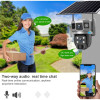 IP Солaрна Камера HY-DS022 SIM 6MP 1080P ( APP:V380PRO ) HD 360 градуса с микрофон и високоговорител и LED светлина