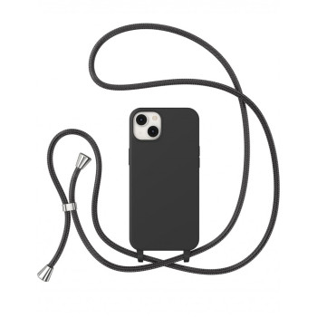 TP-16 Силиконов Кейс с връзка за Samsung A36 - Черен