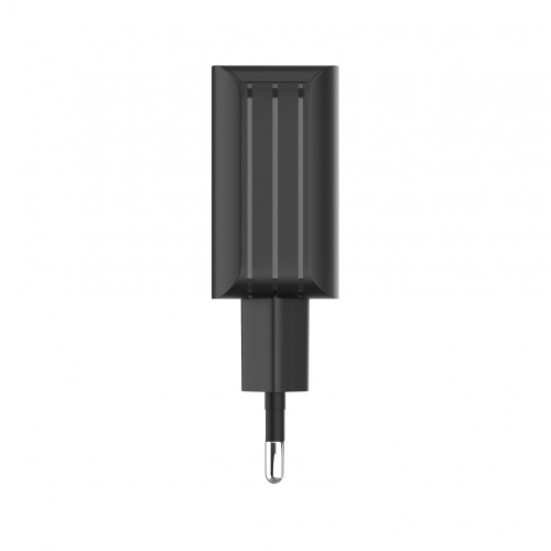 220V TC-9 L✮Star 2в1 3.0A Type-C за телефон Бързо зареждащ - Черен