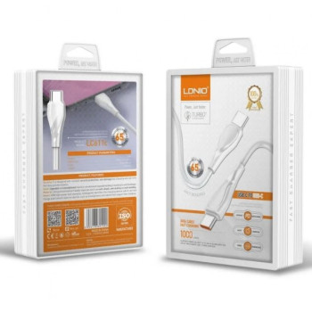 LDNIO Кабел LC611C PD 65W USB-C към USB-C 1M