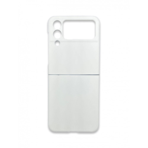 PVC Цветен кейс за Samsung Z FLIP 4 от 2 части - Небесно синьо