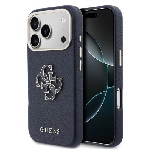 4795 GUESS HC PU FW RESIN LOGO BLUE IP17 PRO MAX
