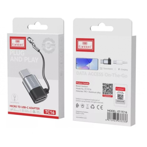 EARLDOM Преходник от Micro USB към Type-C TC16