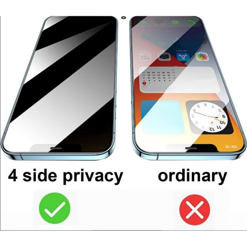 360° градусов Privacy Стъклен протектор iPhone 13 / 13 Pro / 14 / 16E