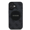 6323 GUESS HC MAGSAFE PU 4G CIRCLE W/ CLASSIC LOGO BLACK IP16