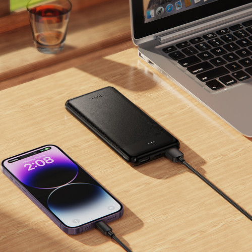 HOCO J153 Външна батерия 10,000mAh 2XUSB 1XUSB-C - Черен