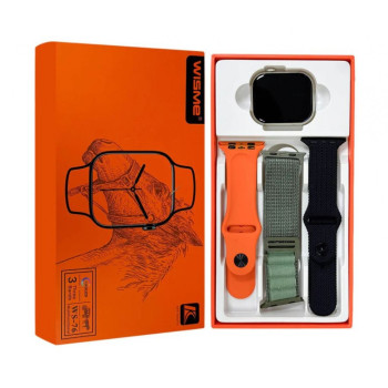 WISME WS-76 AMOLED Смартчасовник – IP68, Висока Яркост - ЗЛАТЕН КОРПУС
