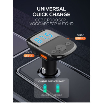 LDNIO Трансмитер и зарядно PD25W C706Q QC3.0+PD20W - USB към Micro USB