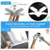 Mini 5+1Blade LED Лампа с 5 светещи крила 50W ( тип-FAN )