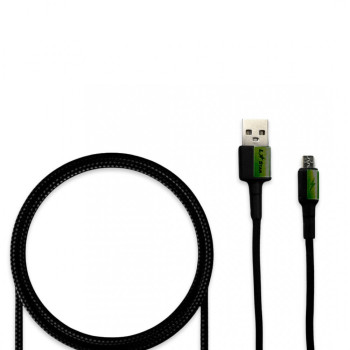 Плетен кабел L✮Star LS-09 USB към Micro USB - Черен