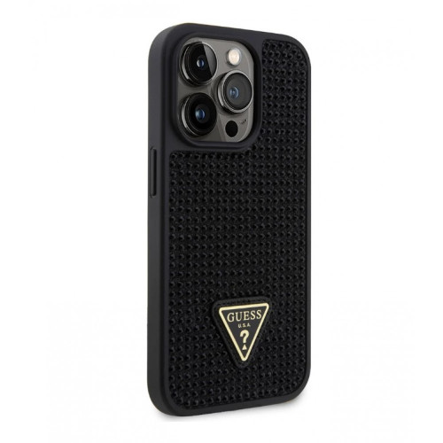 1049 Guess Galaxy S24 Plus Back cover case - Rhinestone Triangle - Black