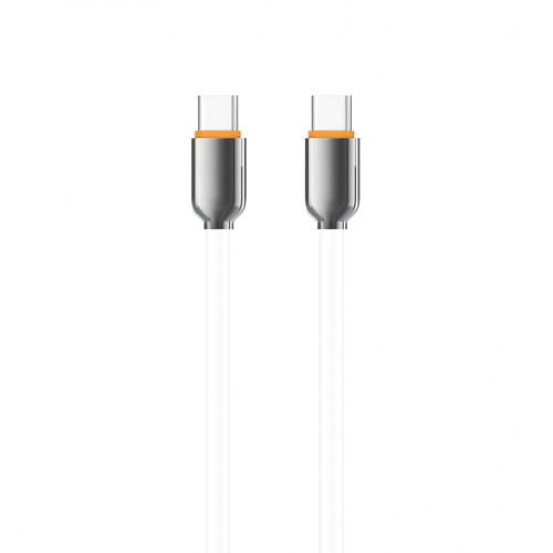 L✮Star LS-21 Кабел за Телефон 60W Fast Type-C към Type-C - Бял