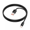 HOCO кабел X115 USB към Type-C 100W (1M) - Черен HOCO кабел X115 USB към Type-C 100W (1M) - Черен