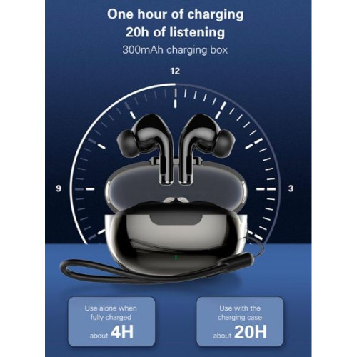 Слушалки T02 LDNIO TWS HD Audio BT Earbuds BT5.3 - Бял