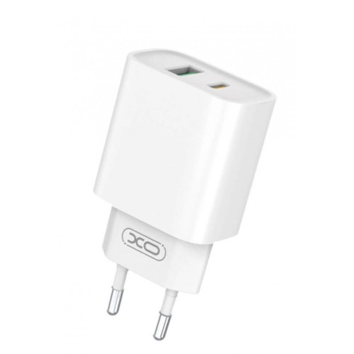 XO-CE02A 20W PD+QC Адаптер с изх. USB-C и USB